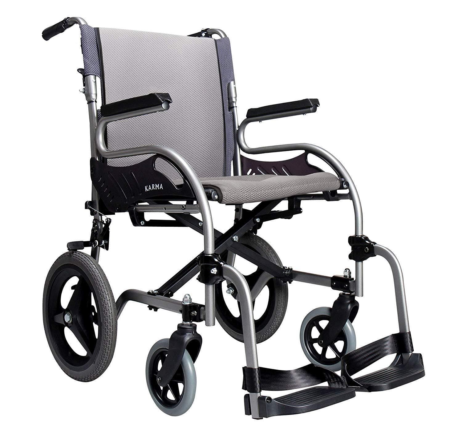 Karman Healthcare Star 2 Ultralight Folding Transport Chair - Senior.com Transport Chairs